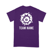 Load image into Gallery viewer, Funny 8 Ball Pool Billiard T-Shirt Custom Billiard Team Shirt, 8 Ball T Shirts For Pool Player TDM3895