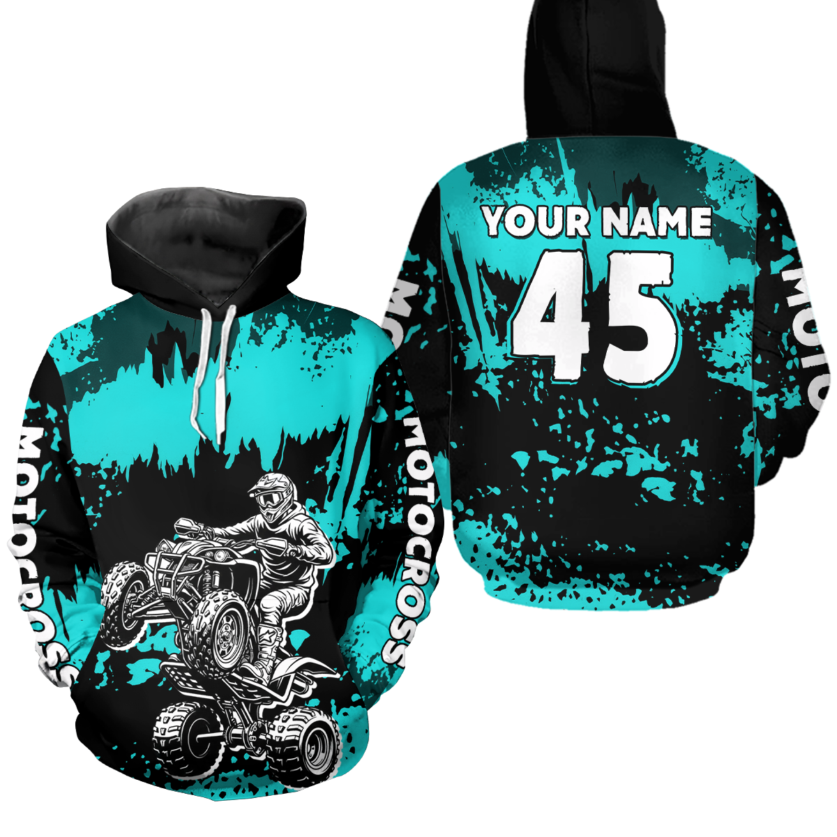 Custom ATV Motocross Hoodie for Kid Adult ATV Quad Bike Off Road Hoodie for Men Women HOT32