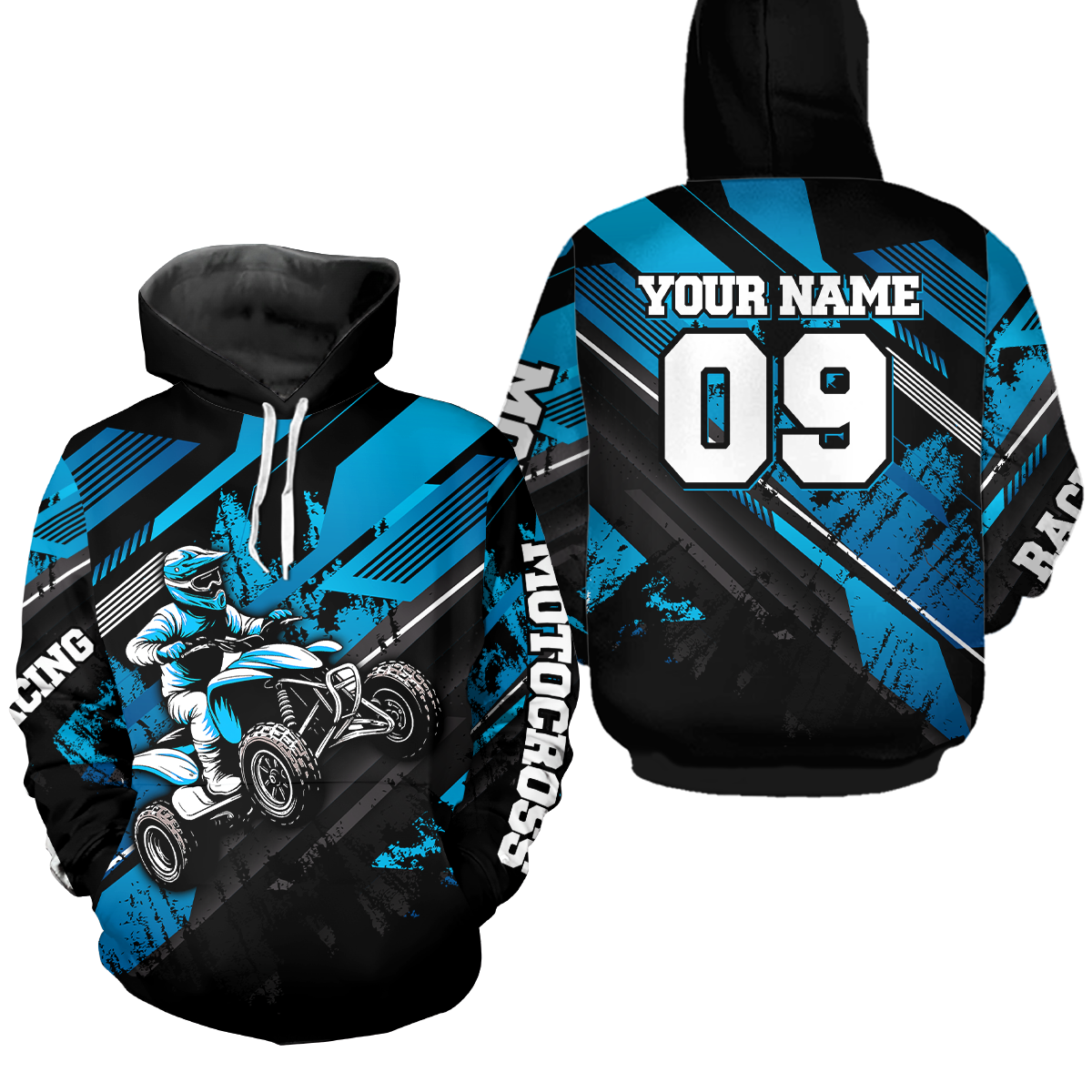Youth ATV Motocross Hoodie Custom Off-Road Quad Bike Hoodie for Kid Men Women HOT06