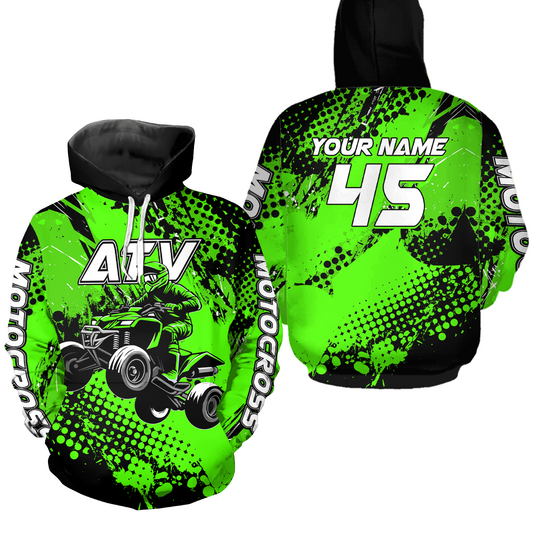 Personalized Quad Bike Hoodie Kid Men Women ATV Motocross Hooded Jersey Off-Road HOT08