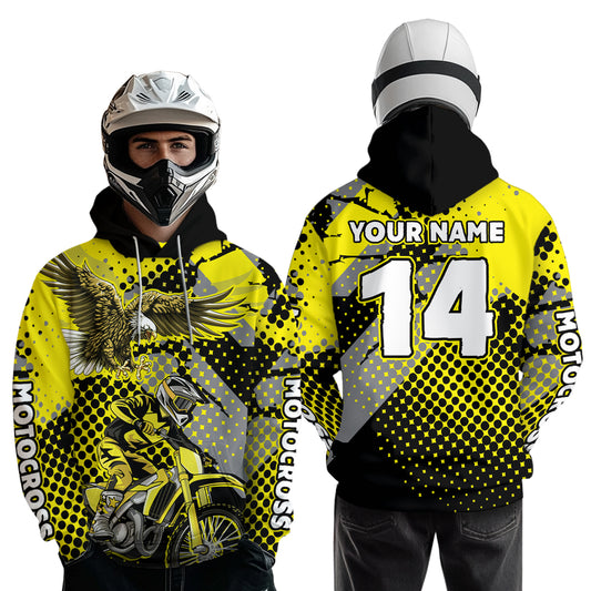 Eagle Motocross Hoodie for Men Women Dirt Bike Racing Hoodie Custom Riding Shirt MH163