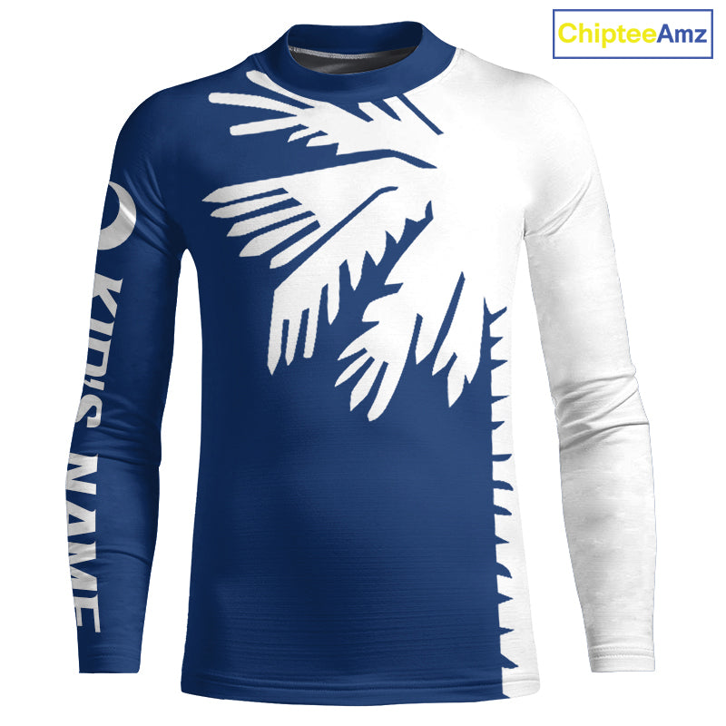 South Carolina Flag Custom Long Sleeve Uv Protection Performance Fishing Shirts IPHW7902