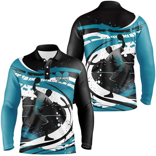Custom Pickleball Shirts For Men, Men'S Pickleball Outfits Personalized Pickleball Gifts | Blue IPHW6926