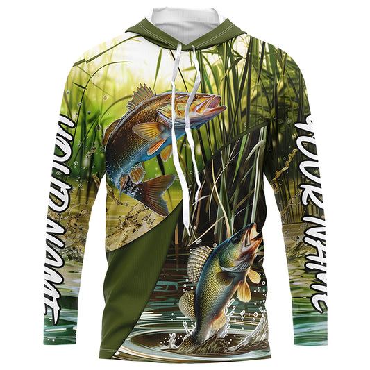 Walleye Fishing Custom 3D All Over Printed Shirts, Walleye Tournament Fishing Shirts Gift Ideas IPHW6650