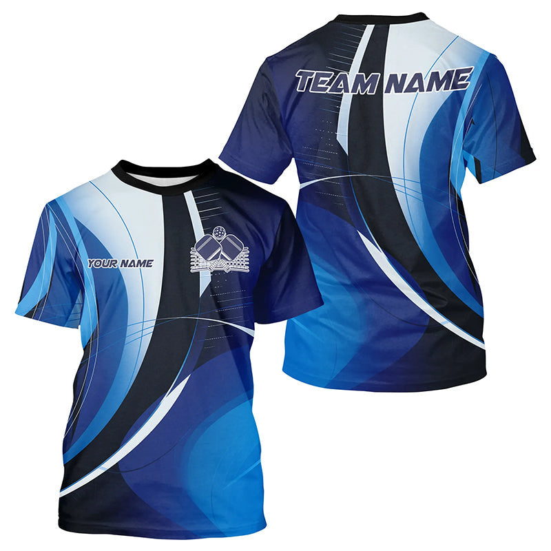 Custom Blue Pickleball Team T-Shirts For Men, Pickleball League IPHW8216