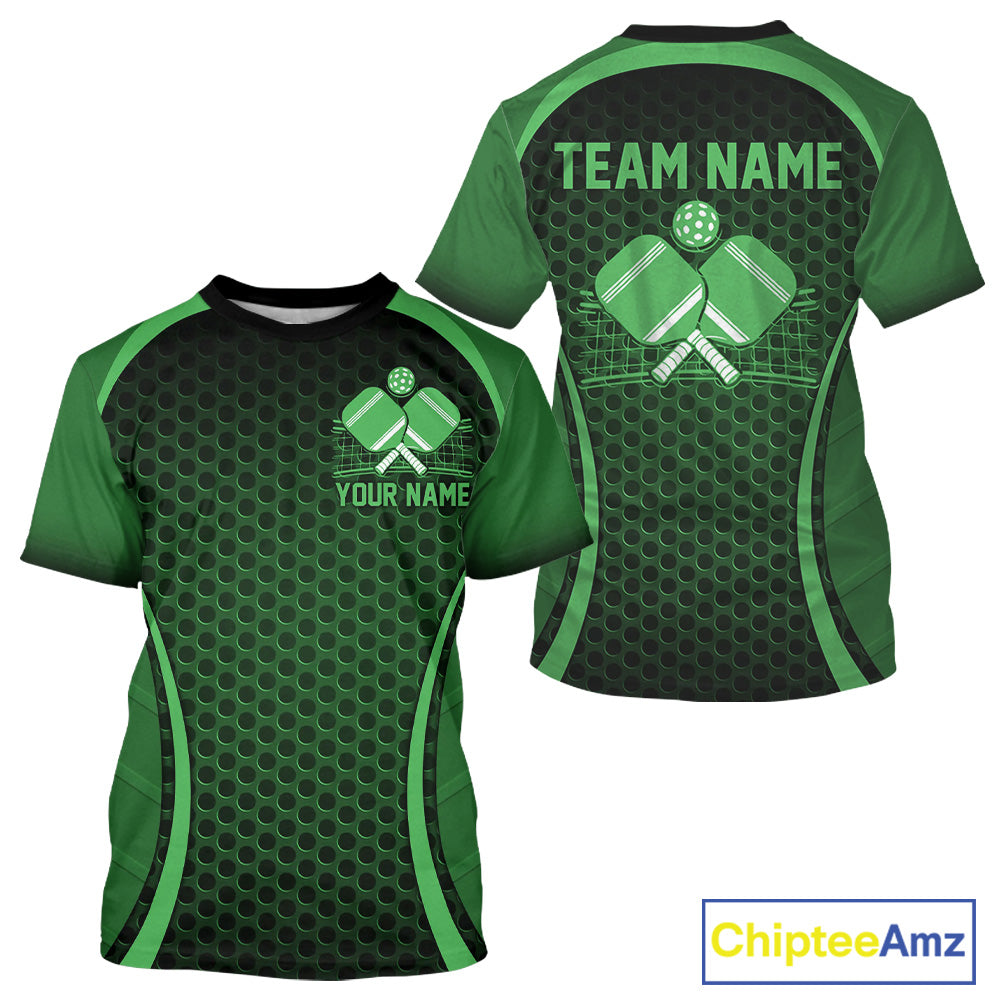 Custom Green Pickleball For Men, Men's Pickleball Outfit Pickleball Team IPHW10694
