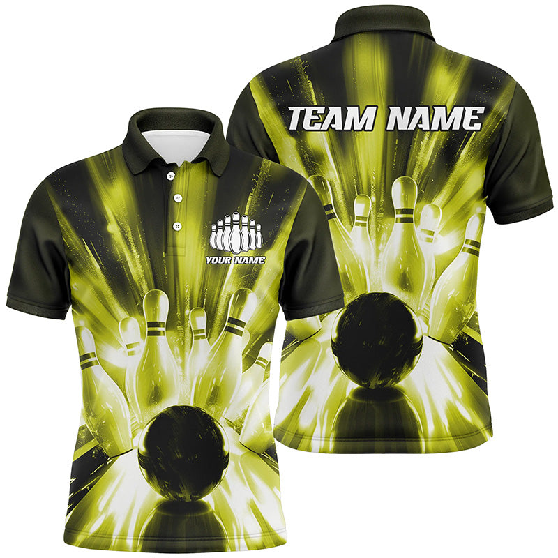 Custom Multi-Color Bowling Ball And Pins Bowlers Shirts For Men And Women, Bowling League Style Shirts For Team IPHW6590