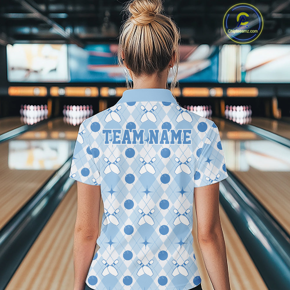 Close-up fabric detail of lightweight 100% polyester quick-dry bowling shirt