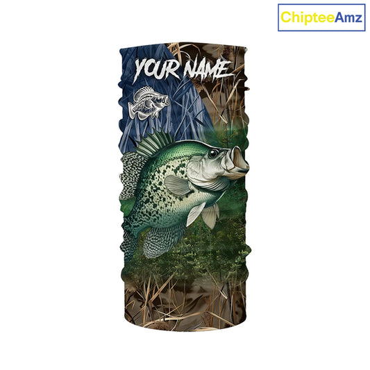 Crappie Fishing camo fishing team shirts, custom Performance Long Sleeve fishing shirts - NQS1260