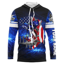 Load image into Gallery viewer, Sailfish Fishing American Flag Patriot blue galaxy Custom Sailfish fishing shirts personalized gift NQS431