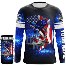 Load image into Gallery viewer, Sailfish Fishing American Flag Patriot blue galaxy Custom Sailfish fishing shirts personalized gift NQS431
