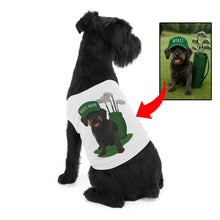 Load image into Gallery viewer, Custom Funny Golf Dog Shirt With Pet Photo and Name, Personalized Dog Clothes, Pet Apparel NQS9870