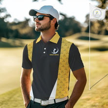 Load image into Gallery viewer, Funny Golf beer Mens golf polos shirts custom Weekend forecast golfing with a chance of drinking NQS10302