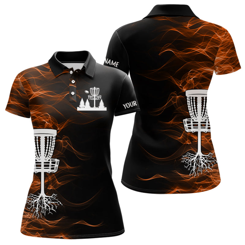 Orange smoke black Disc Golf Shirts custom team disc golf basket Unisex disc golf outfits NQS11200