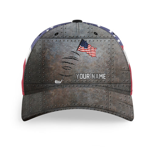 American flag golf clubs custom name patriotic golf hats for mens, women, personalized golf gifts NQS7685