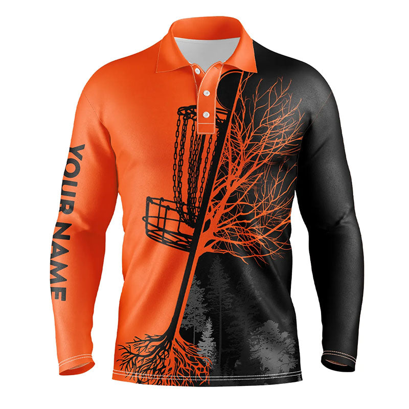 Orange and black golf shirts best sale