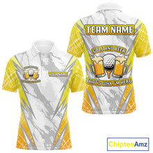 Load image into Gallery viewer, Golf and beer That's why I'm here Funny Men golf polo shirts Custom Team Golf beer shirt for men NQS10133