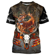 Load image into Gallery viewer, Whitetails Jumping Deer Hunting Camouflage Custom Name Shirts, Best Deer hunting gifts FSD979