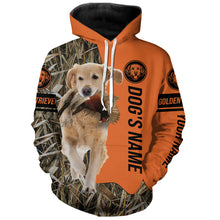 Load image into Gallery viewer, Golden Retriever Hunting Dog Customized Name All over printed Shirts for Hunters, Hunting Gifts FSD4085