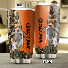 Load image into Gallery viewer, Beagle Birds & Deer shed Hunting Dog Custom name Stainless Steel Tumbler Cup FSD4320