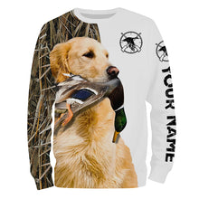 Load image into Gallery viewer, Duck Hunting With Dog Golden Retriever Customize Name 3D All Over Printed Shirts - Personalized Hunting Gifts FSD2166