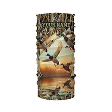 Load image into Gallery viewer, Mallard Duck Hunting Waterfowl Camo Custom Name Shirts for Men and Kid, Duck Hunting clothing FSD688