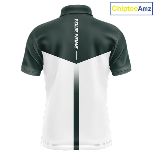 Personalized Golf Polo Shirt Custom Name Golf Club Polo For Men Golf Tournament Apparel|Green