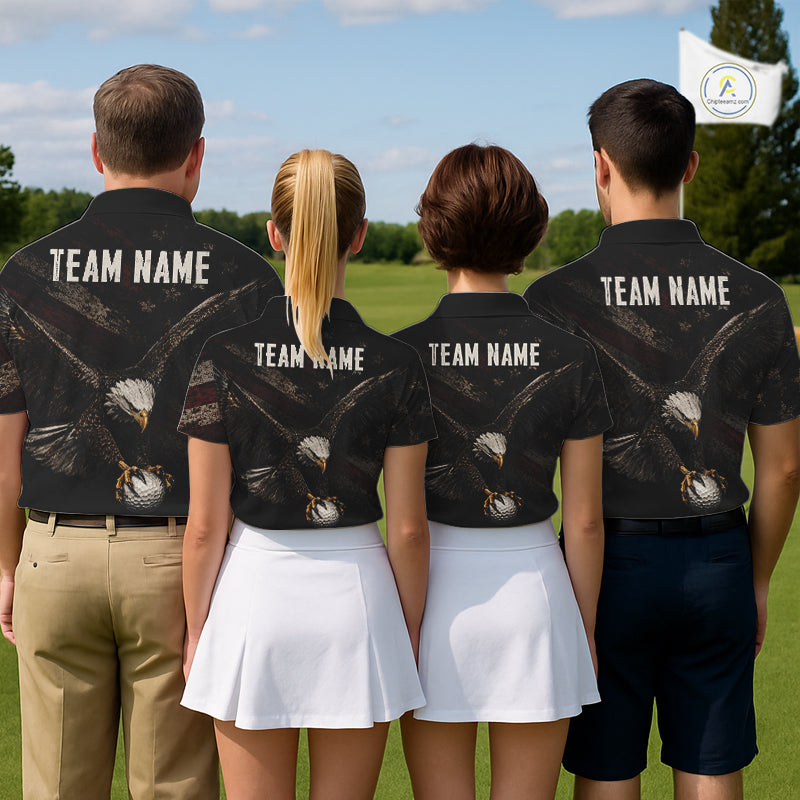 Eagle Golf Polo Shirt Personalized Womens Golf Shirt American Eagle Custom Name Team Golf Outfit NHT1399