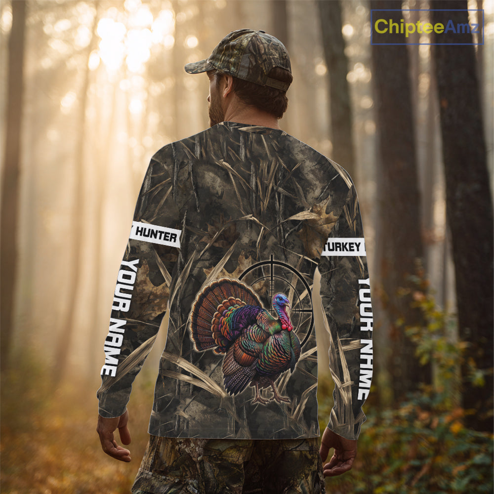 Turkey Hunting Shirt Wild Turkey Hunting Camo For Men, Autumn Camouflage For Hunter Gift NHT1440