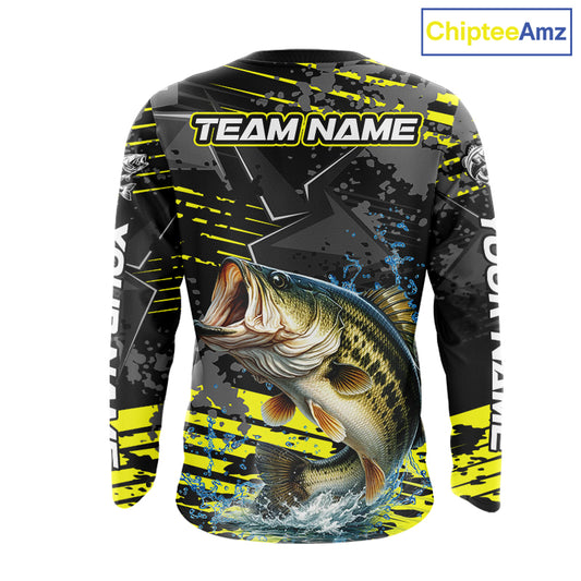 Personalized Largemouth Bass Fishing Jerseys For Fishing Team, Fishing Gift For Men NHT520