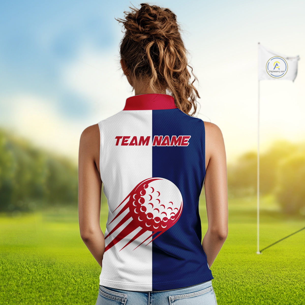 Personalized Texas Flag Patriotic Golf White Sleeveless Womens Golf Polo Shirts Custom Golf Gift For Ladies NHT736