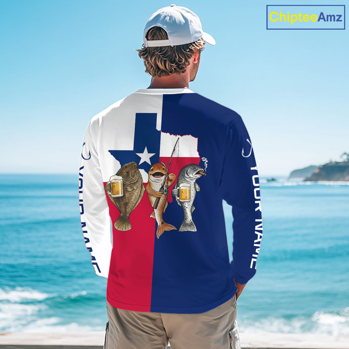 Texas Slam Fishing Shirts Long Sleeve For Men, Personalized Inshore Slam Fishing Team Jersey NHT846
