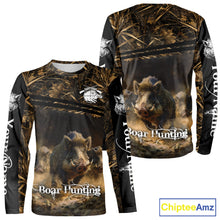 Load image into Gallery viewer, Wild Boar Hunting 3D Full Printing Personalized Camo Shirts for Boar Hunters, Boar Hunting Gifts NBT172