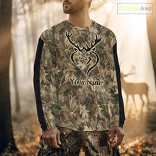 Load image into Gallery viewer, Deer Hunting Camouflage Customize Name 3D All Over Printed Shirts Hunting Outfits for Hunters NBT117