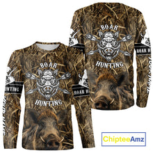 Load image into Gallery viewer, Personalized Wild Boar Hunting Camouflage Customize Name 3D All Over Printed Boar Hunting Shirts NBT104