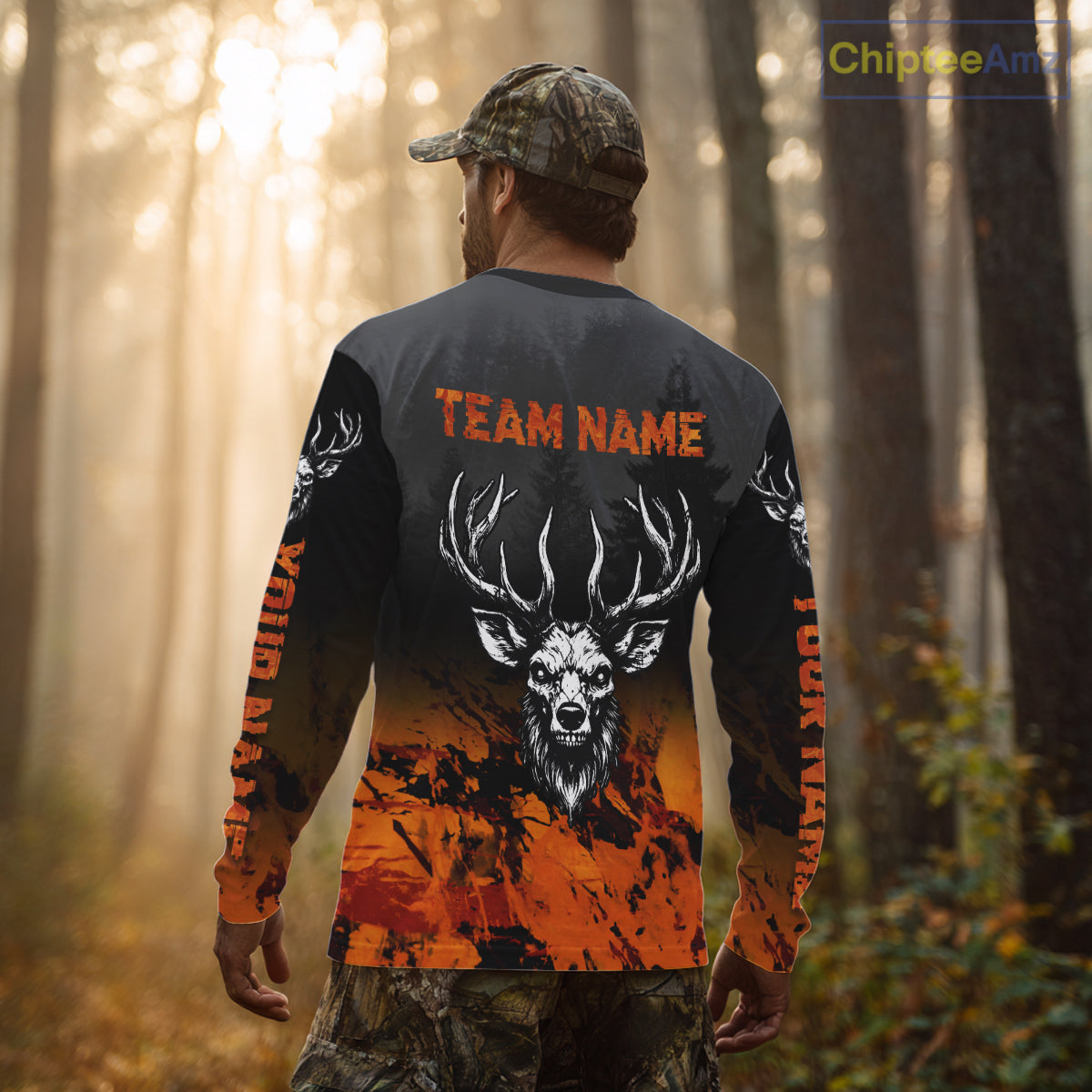 Deer Hunting Shirt Wood Ghost Orange Camo 3D All Over Print NBT21