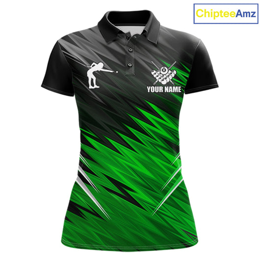 Black And Purple 8 Ball Billiard Pool Shirts For Women Custom Billiard League Shirt, Pool Team Jersey TDM7637
