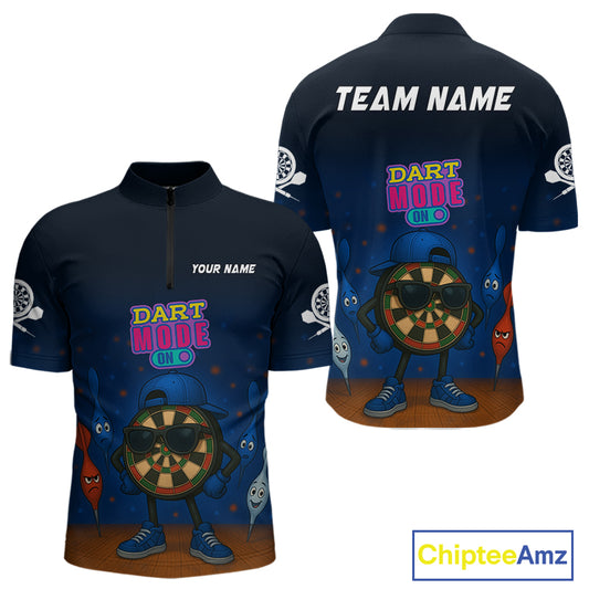 Funny Dartboard Dart Mode On Custom Dart Shirts For Men, Darts Jerseys Outfit, Darts Gifts TDM4075