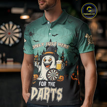 Load image into Gallery viewer, Only Just Here For The Darts Custom Halloween Darts Shirt For Men, Funny Ghostly Darts Team Jersey TDM4951