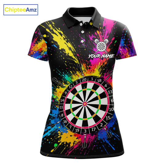 Colorful Aim Shoot Swear Reapeat Funny Darts Shirts For Women Custom Darts Team Jersey, Darts Gifts TDM7443