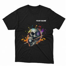 Load image into Gallery viewer, It's A Ball Control Funny Colorful Skull Billiard T-Shirts Custom 8 Ball Pool Shirt For Team Player TDM3919