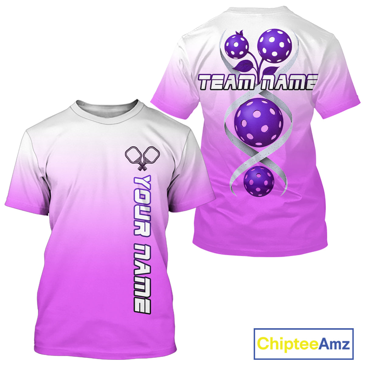 Purple Pickleball It's In My DNA Custom Pickleball T-Shirt For Men, Pickleball Team NYN0954