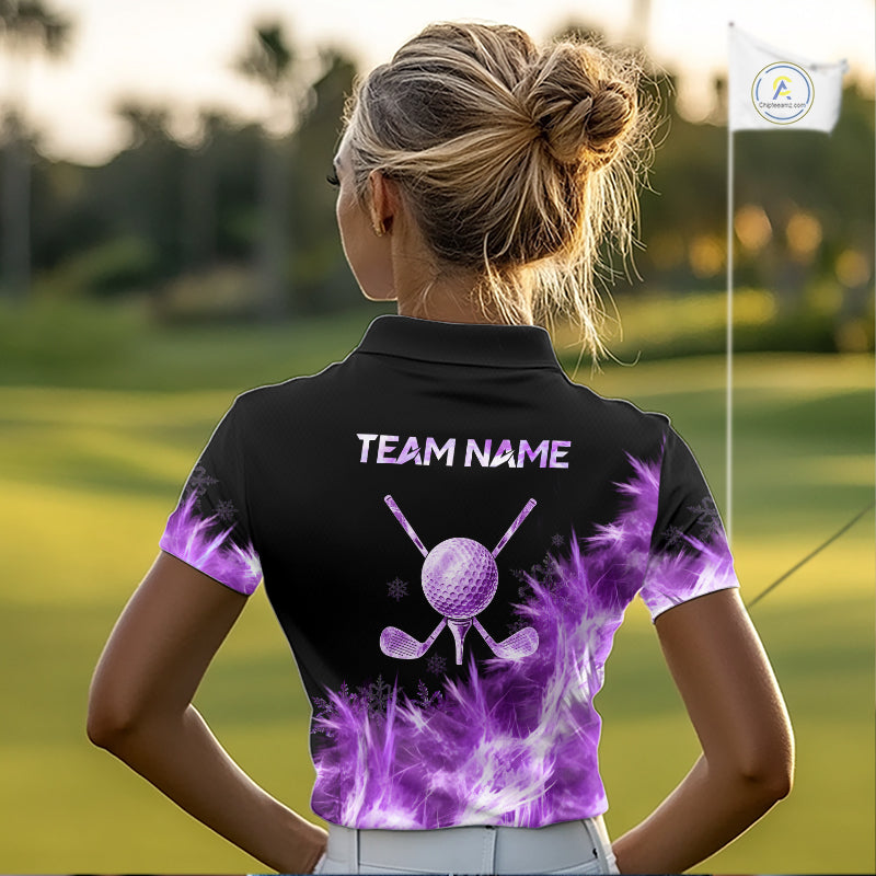 Icy Purple Light Womens Golf Polo Shirt Customize Golf Gifts For Men Golf Team Shirts, Golf Gifts NYN4040