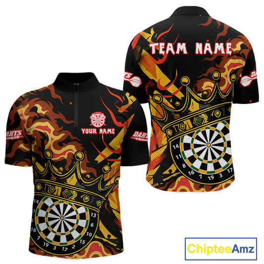 Custom Yellow Honeycomb Bees Skull Dartboards Dart Shirts For Men Dart Team Jerseys NYN0053