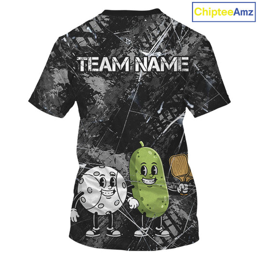 Custom Pickle And Ball Funny Pickleball Ball T-Shirt For Men Outfits Pickleball Jerseys NYN2487