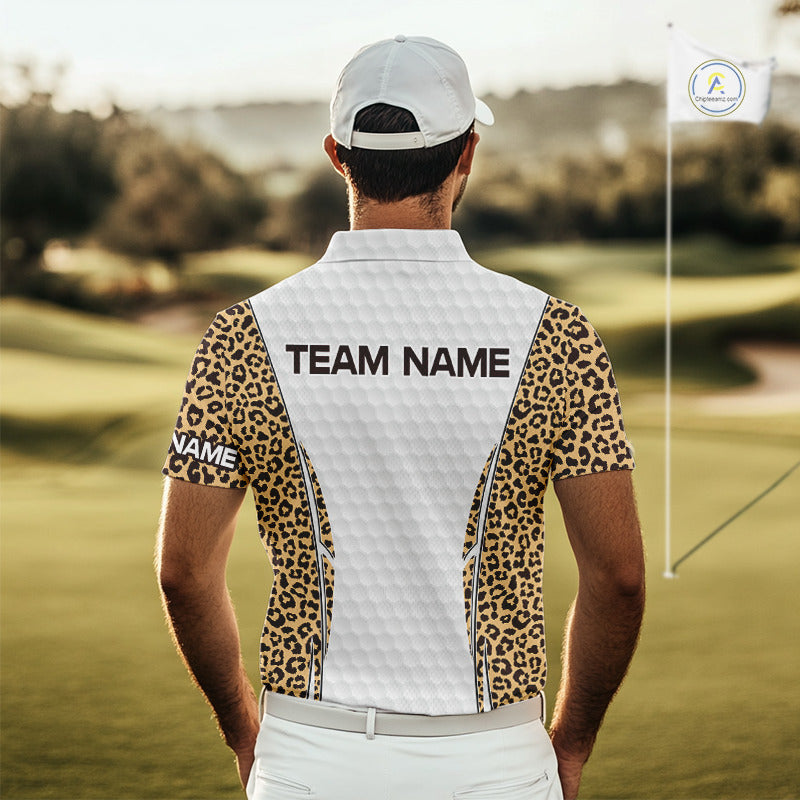 Camouflage Pattern Golf Ball Mens Golf Polo Shirts Custom Golf Team Clothing Golf Gifts For Men NYN2836