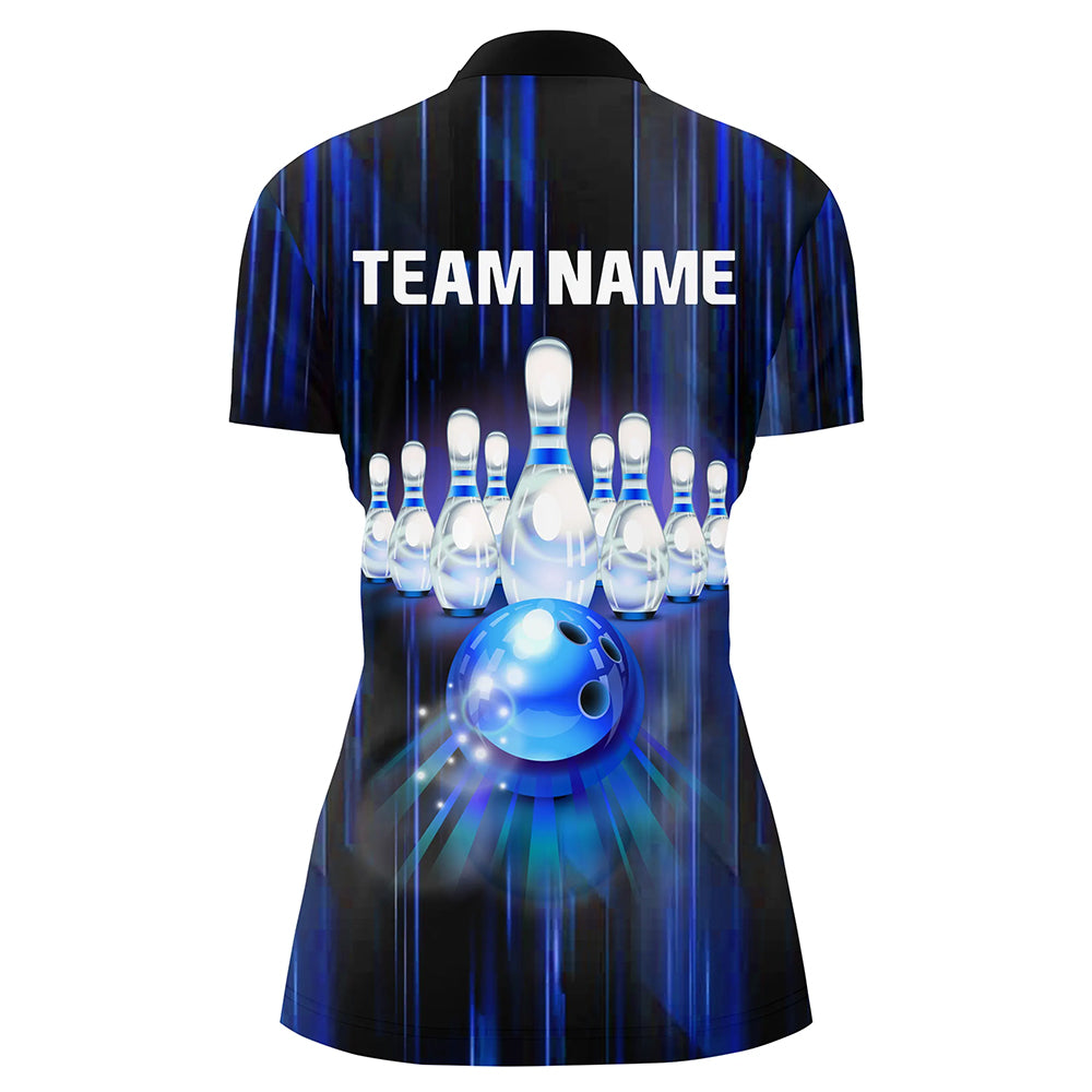 Custom Bowling Shirt Women Blue 3D Bowling Jersey Team League Personal –  ChipteeAmz, image size:1000x1000