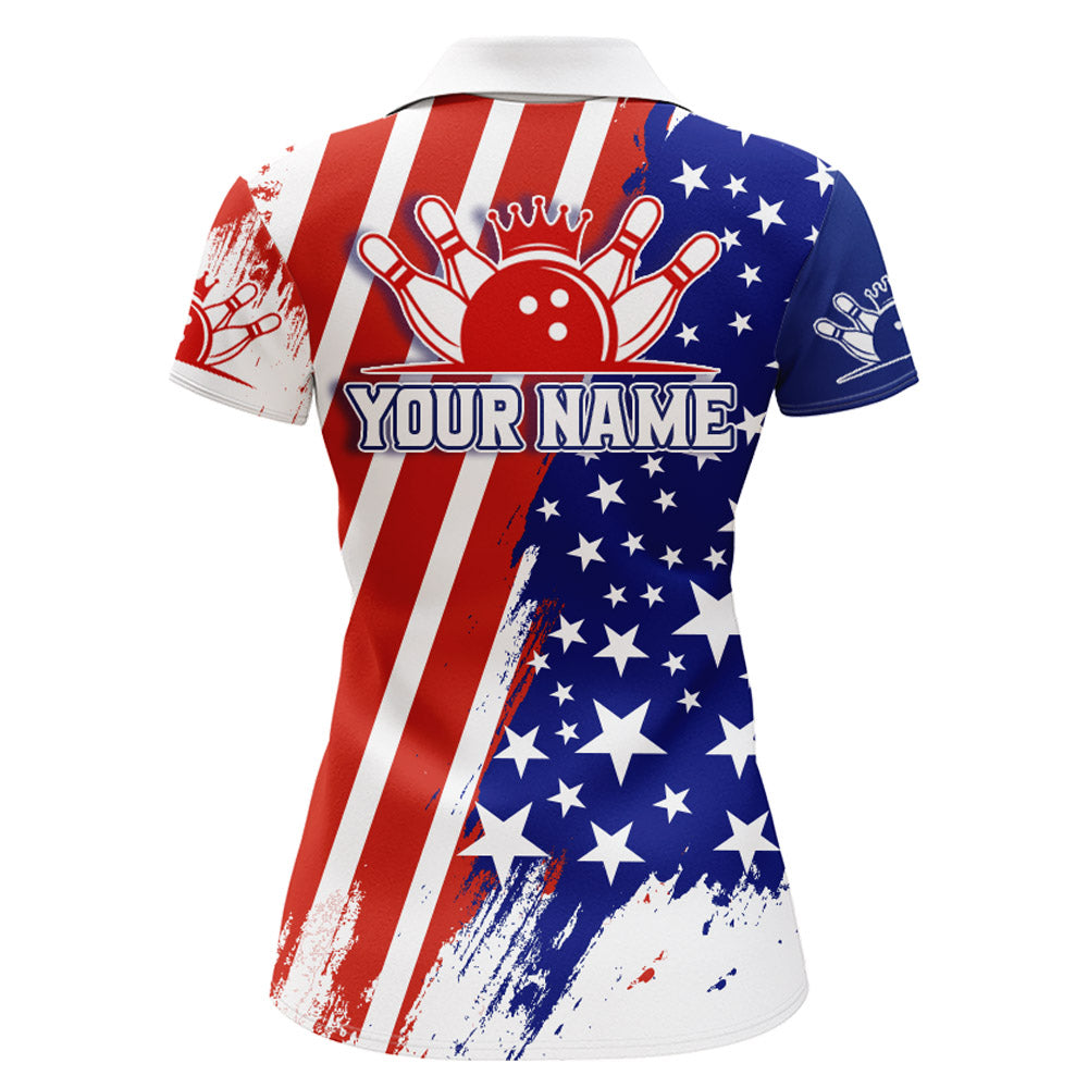 Personalized Bowling Jersey For Women American Bowling Shirt Team Custom Bowling Polo Shirt BDT307