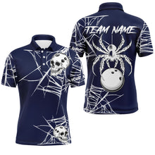 Load image into Gallery viewer, Halloween Bowling Shirts Custom Skull Spider Web Bowling Jersey for Men & Women BDT551