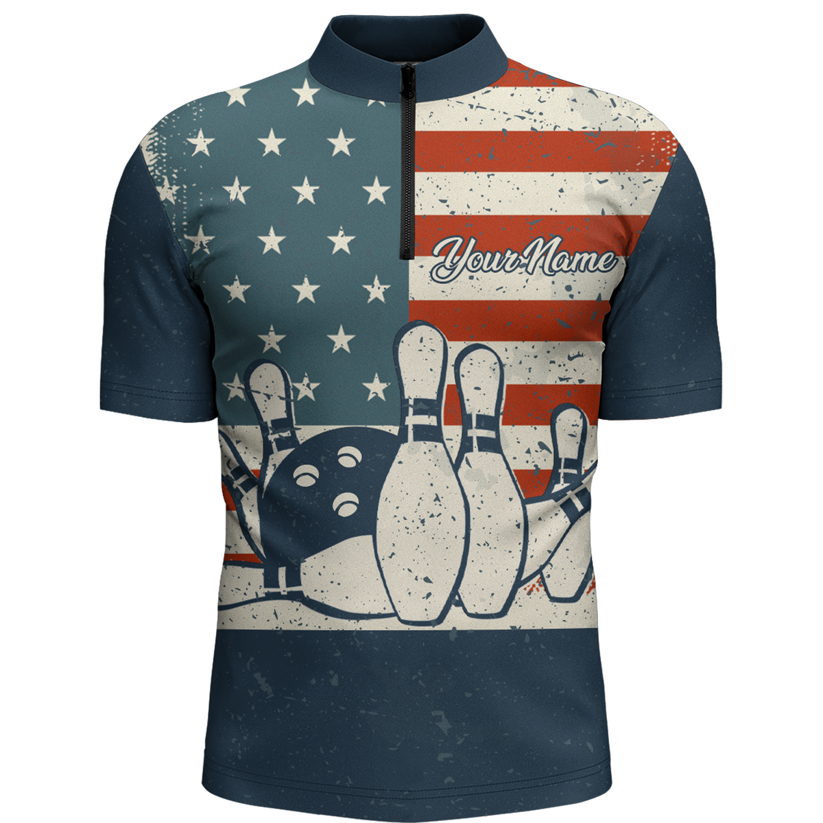 1/4 Zip Banded Collar Bowling Jersey (Team Pricing for 12+ Jerseys) – Dove  Designs Pro